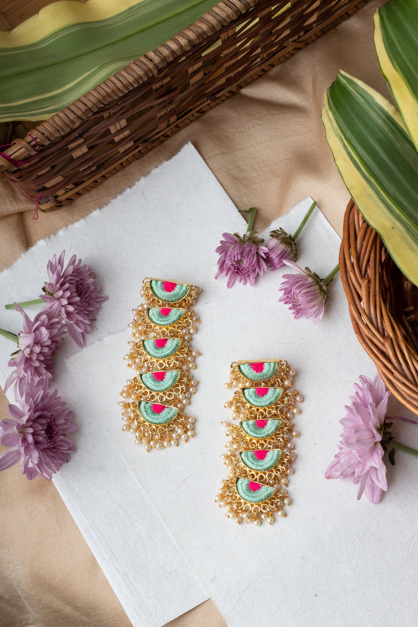 Mint Charm Dangler Earrings – Earrings from Bauble Bazaar