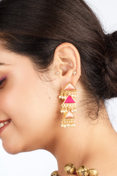 Peach Dream Danglers--2--image