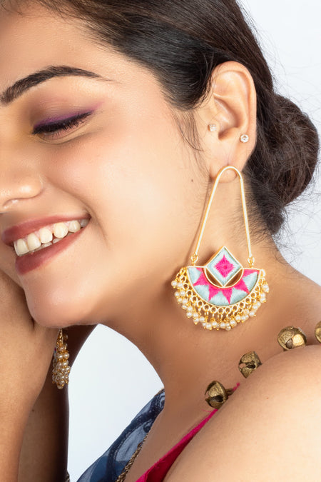 Blush Glow Chandbaali - Image 2