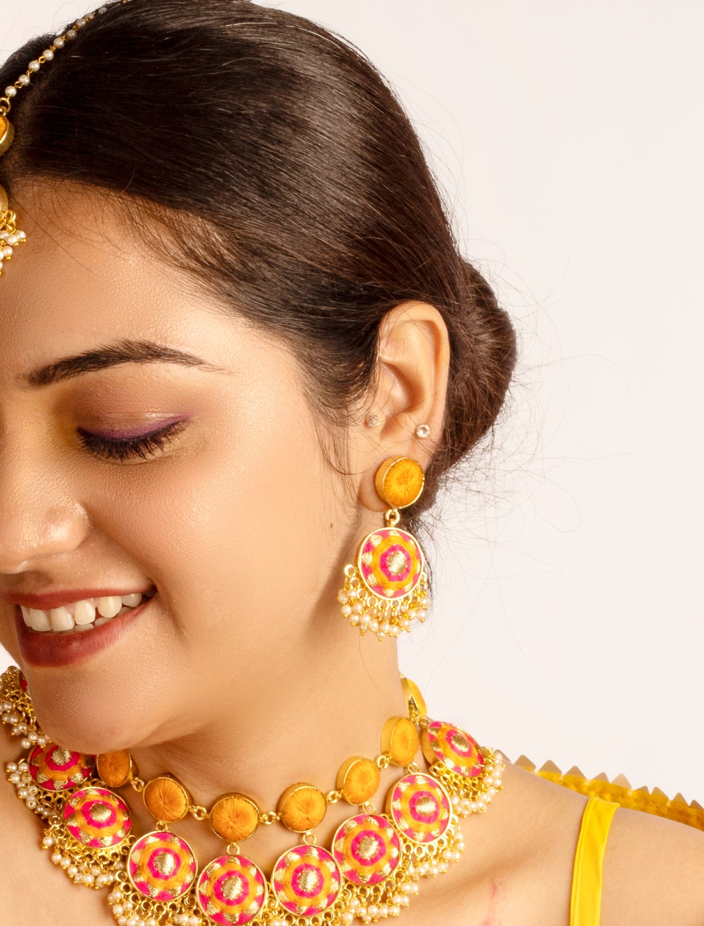 Sun Rise Blush Drops – Earrings from Bauble Bazaar