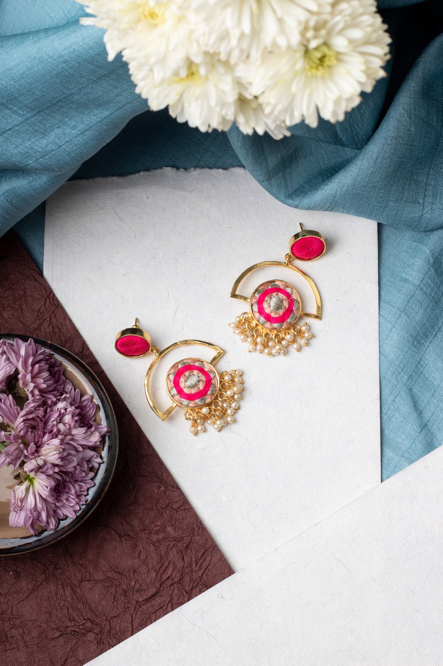 Blush Symphony Drops – Earrings from Bauble Bazaar
