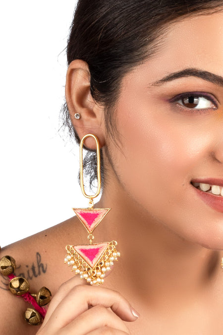 Sunset Hues Dangler Earrings - Image 2