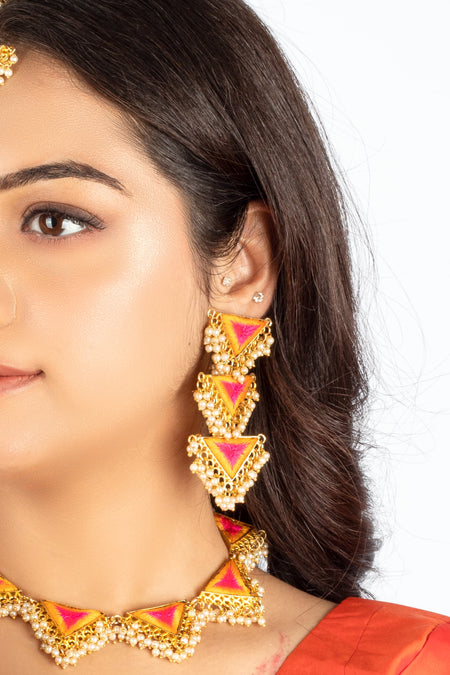 Sunlit Blush Danglers - Image 1