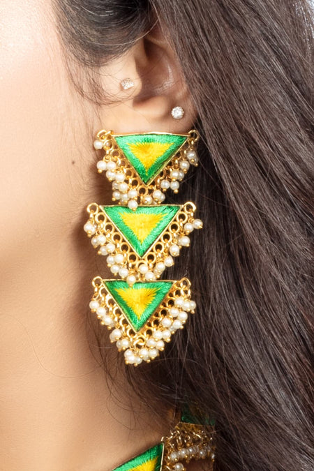 Lemon Spark Danglers - Image 2