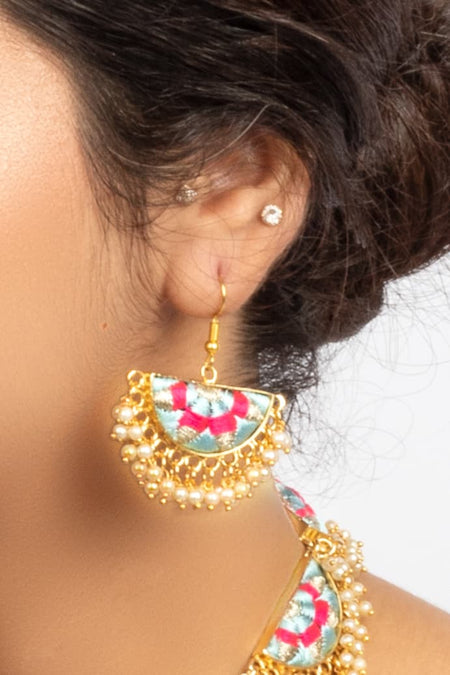 Sky Bloom Drop Earrings - Image 2