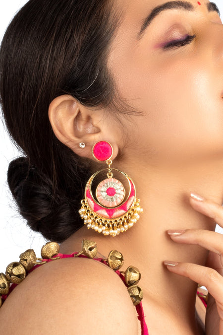 Peachy Radiance Chandbaali--2--image