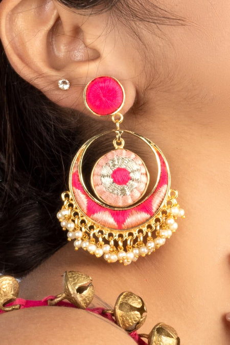 Peachy Radiance Chandbaali--3--image