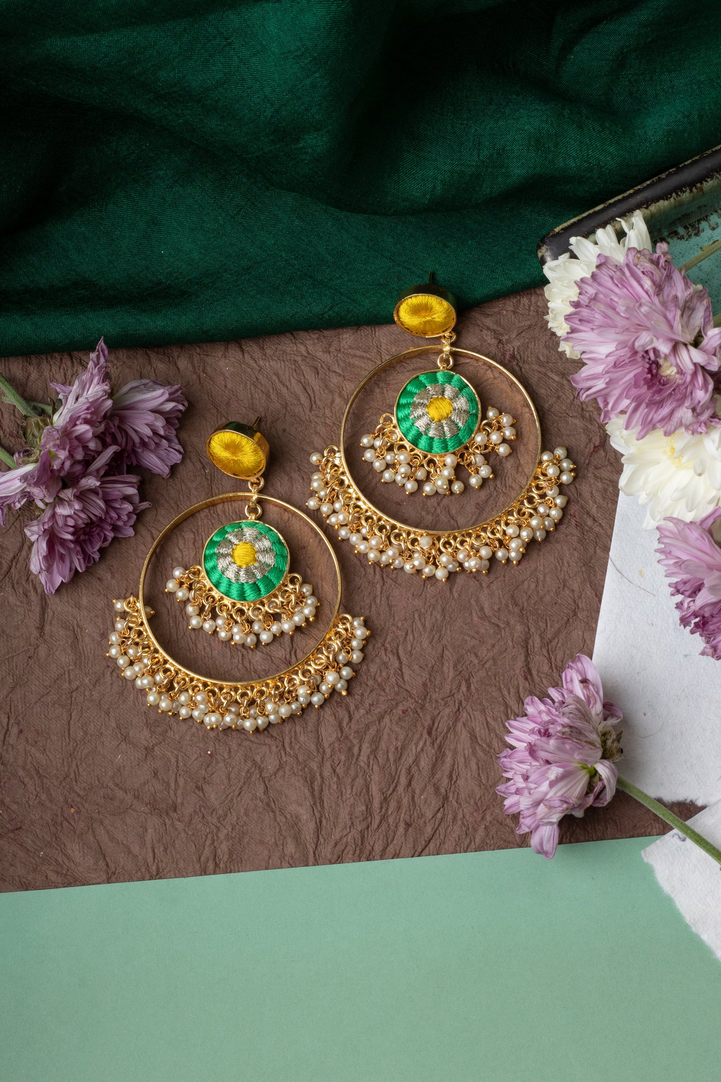 Citrus Glow Jhumkas – Earrings from Bauble Bazaar