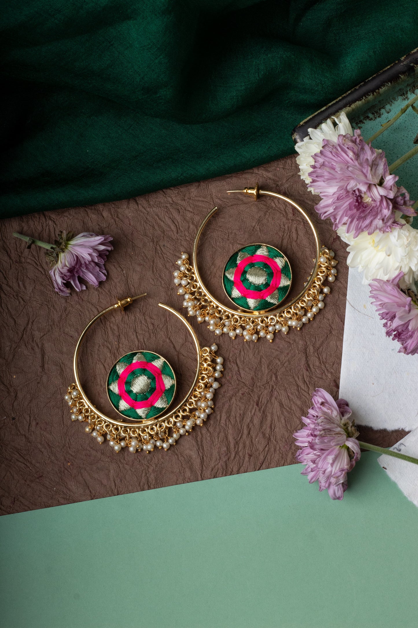 Meadow Luxe Hoop Earrings – Earrings from Bauble Bazaar