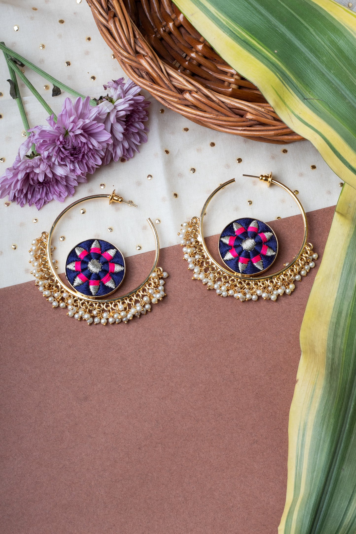 Midnight Eclipse Hoops – Earrings from Bauble Bazaar