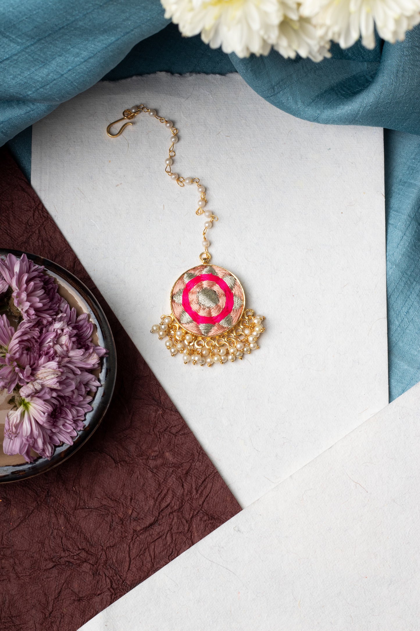 Blushing Radiance Tikka – Maangtikka from Bauble Bazaar