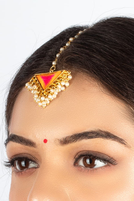 Golden Petal Maang Tikka--2--image