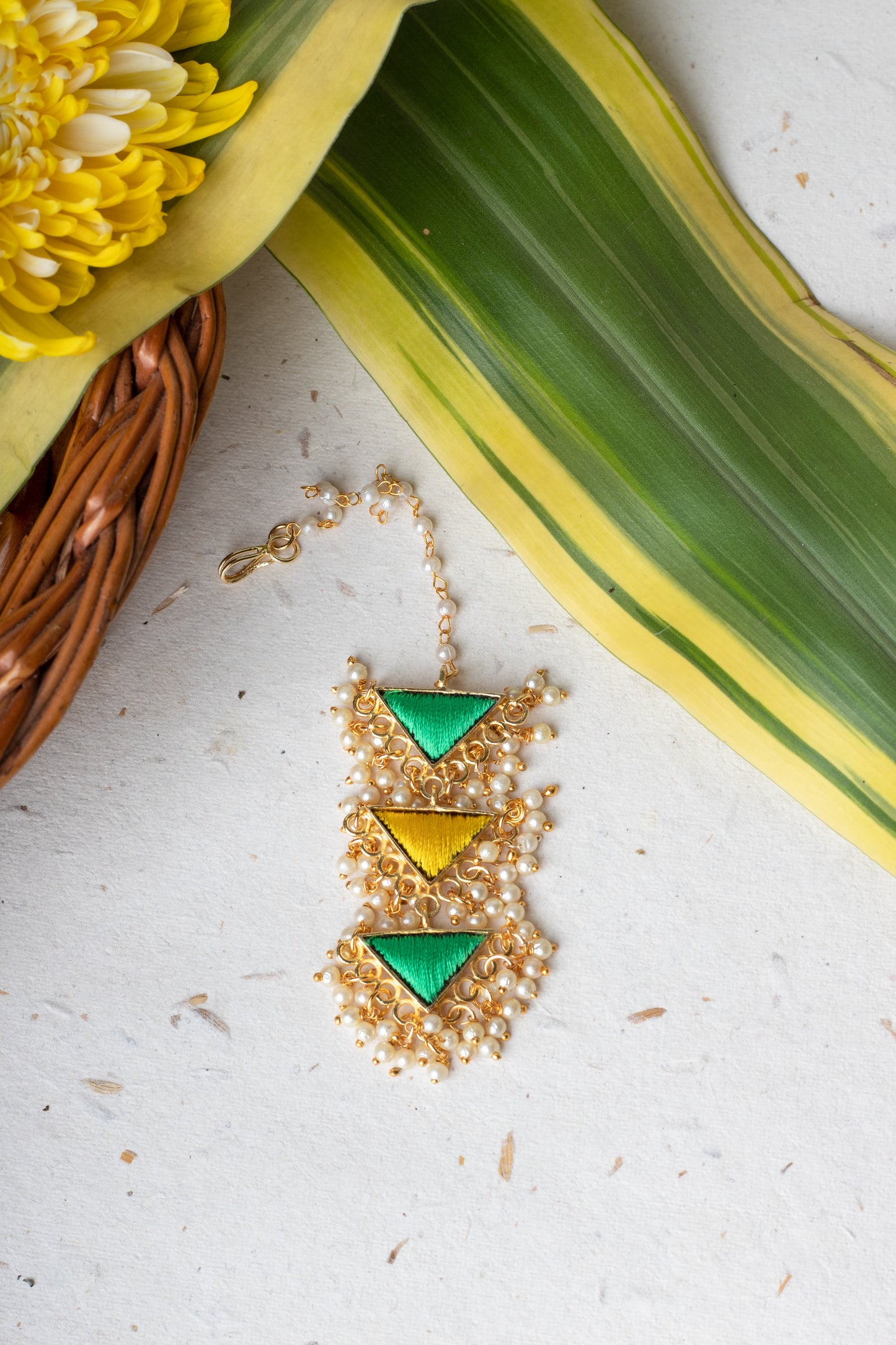 Lime Radiance Maangtikka – Maangtikka from Bauble Bazaar