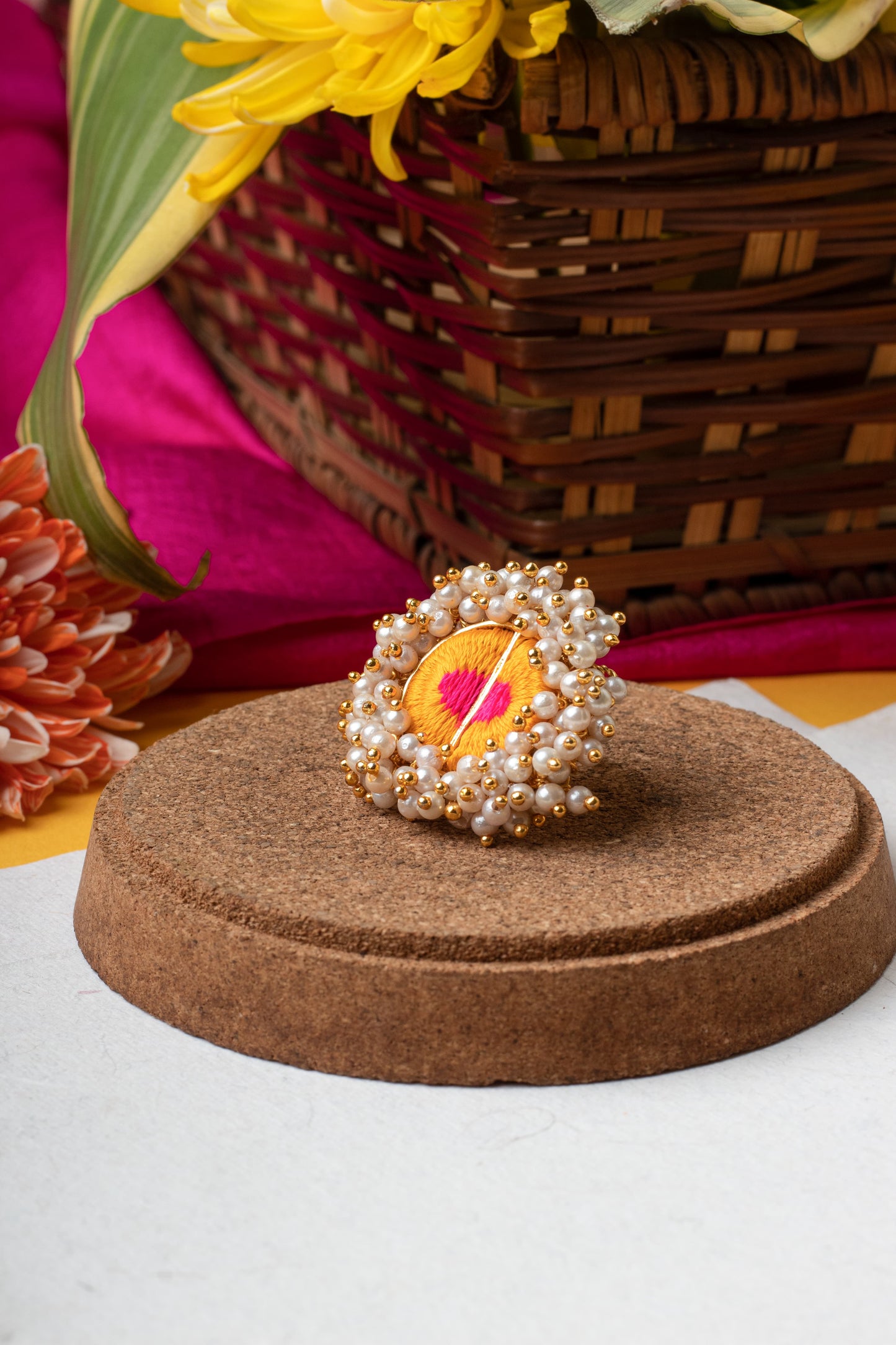 Citrine Petal Ring – Ring from Bauble Bazaar