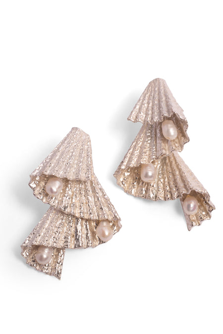 Five Miss Calls Statement Studs - Silver--3--image