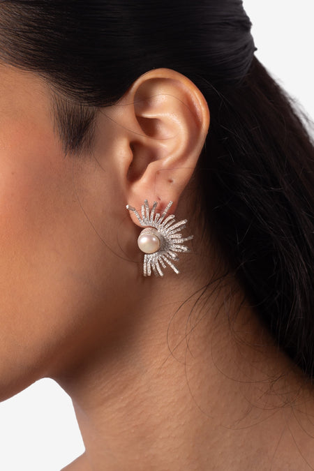 Date Me Later Studs - Silver - Image 3