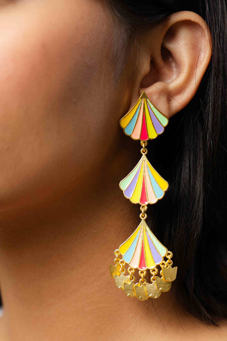 Seashell Medley Statement Danglers - Image 2