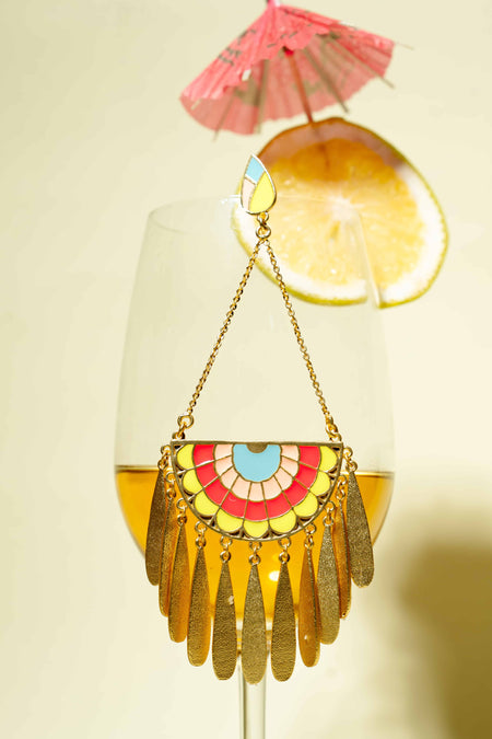 Sunset Petal Earrings - Image 4