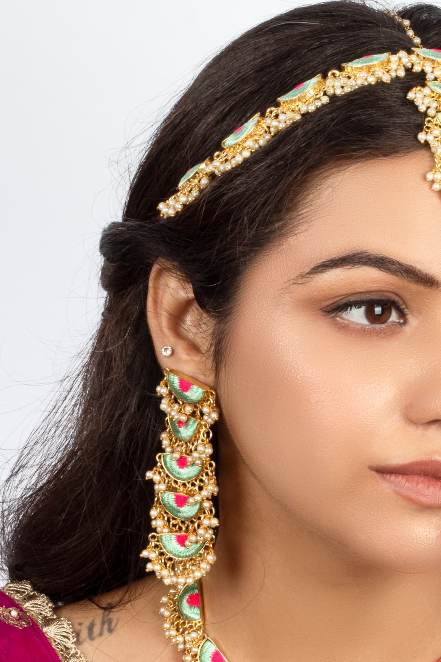 Mint Frost Danglers – Earrings from Bauble Bazaar