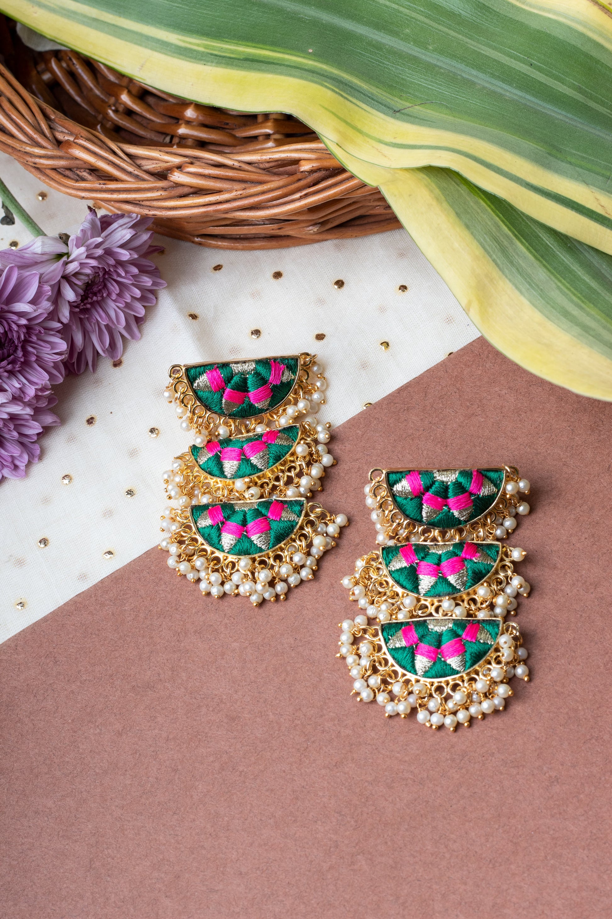 Forest Glow Dangler Earrings – Earrings from Bauble Bazaar