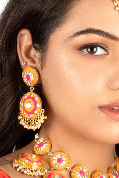 Marigold Bloom Drops – Earrings from Bauble Bazaar