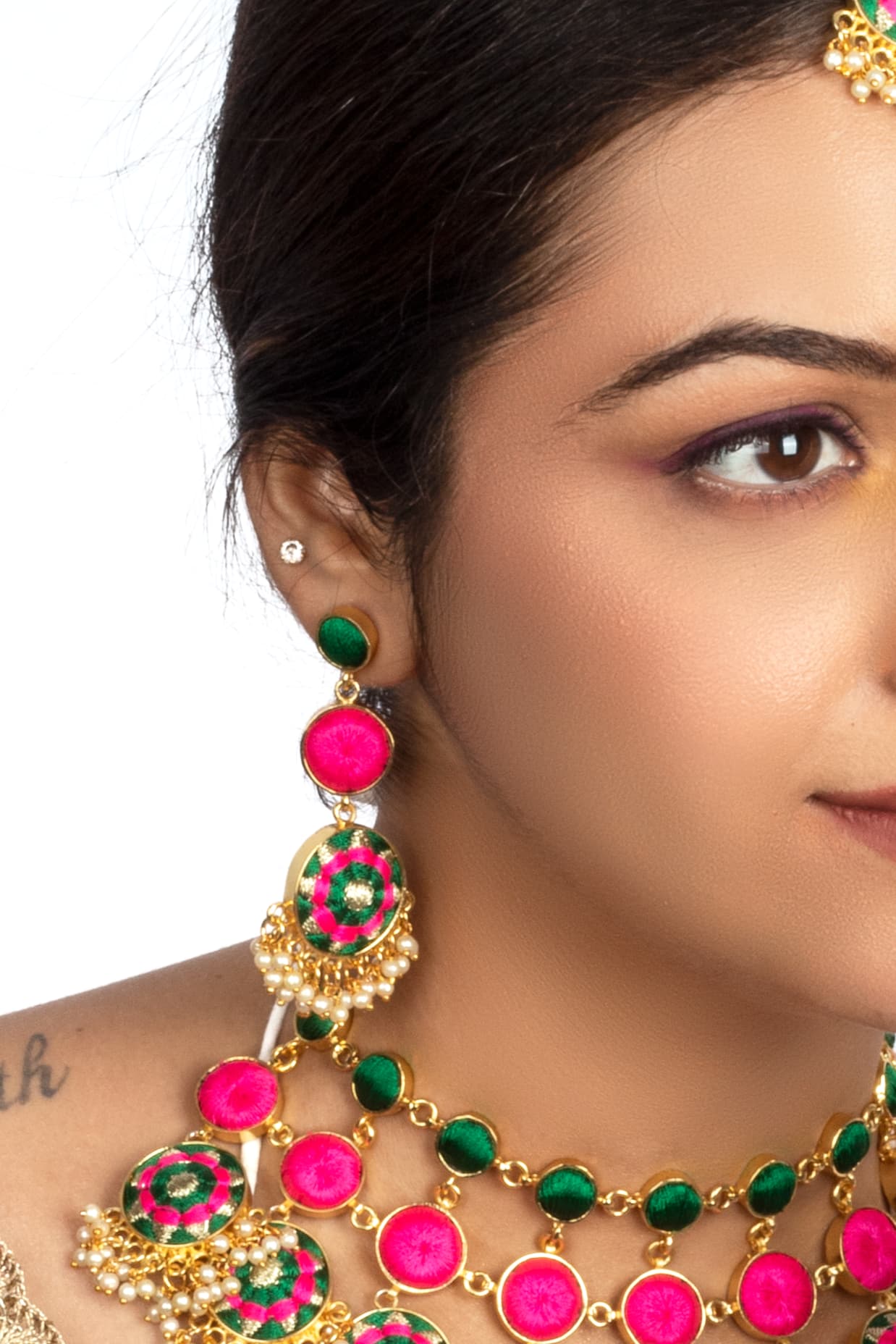 Jade Bloom Drops – Earrings from Bauble Bazaar