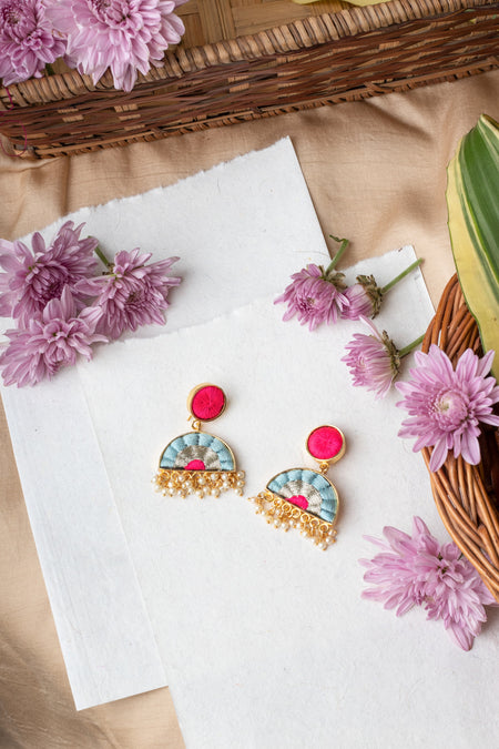 Ethereal Bloom Drop Earrings----image