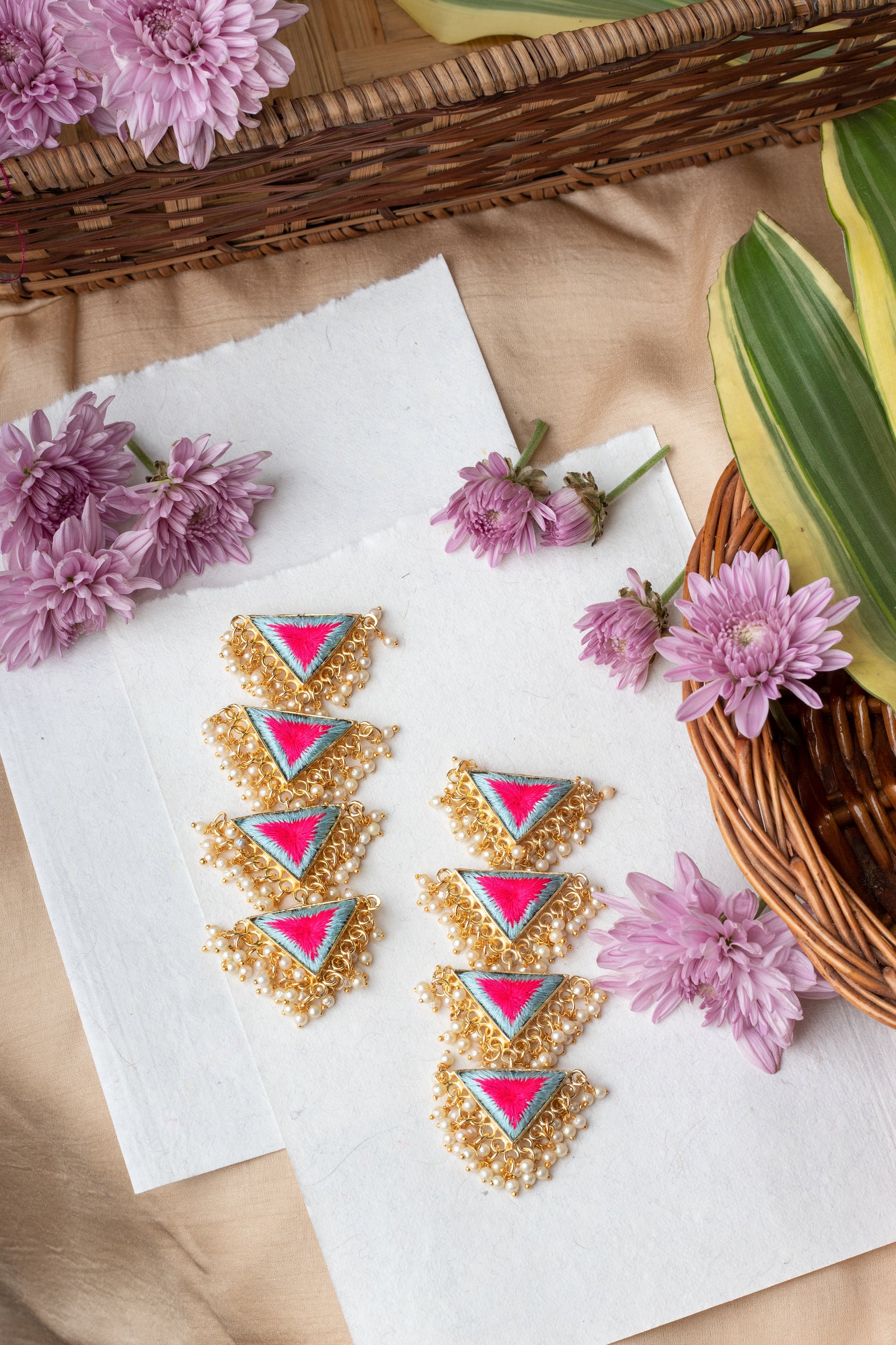 Ocean Bloom Danglers – Earrings from Bauble Bazaar