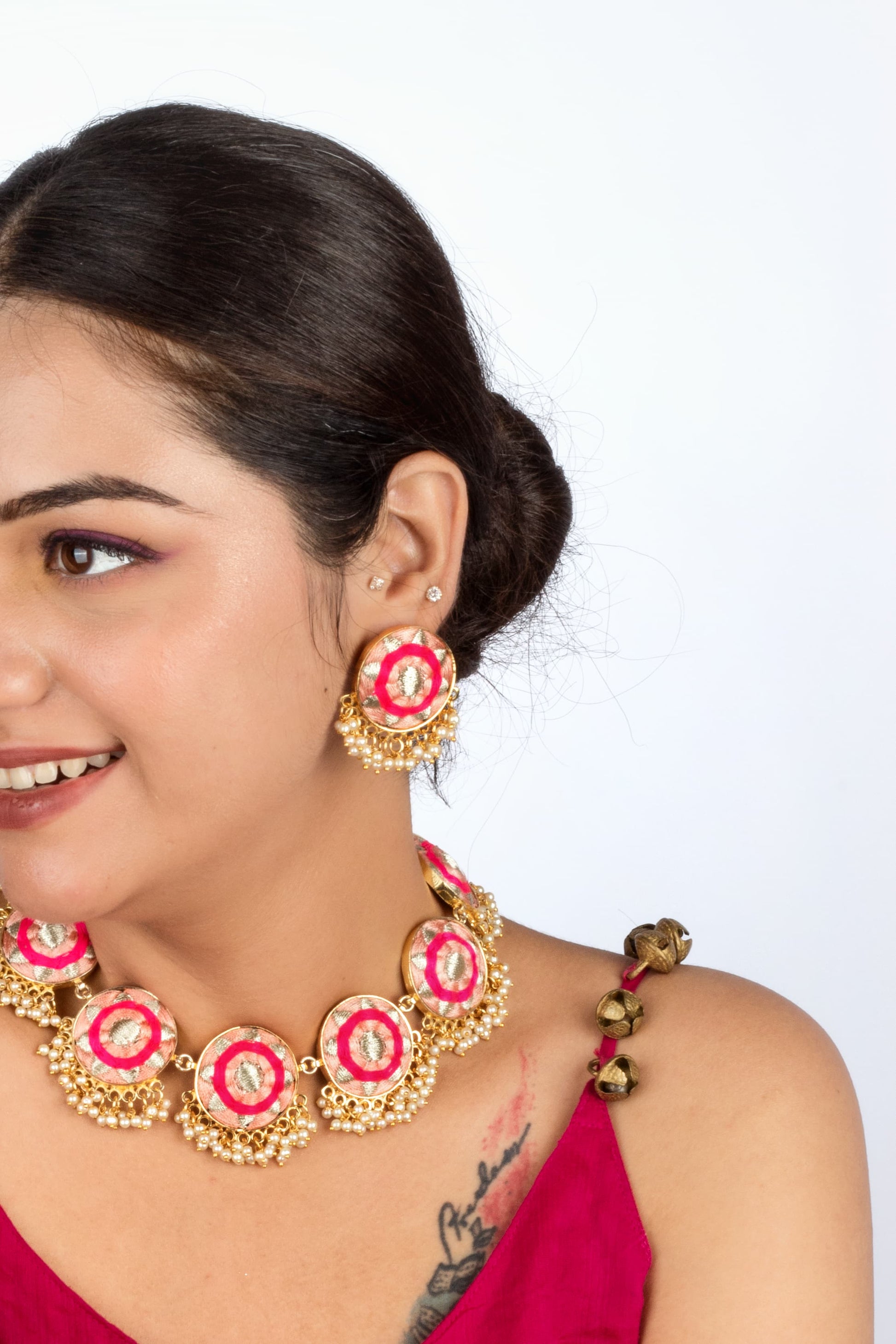 Coral Bloom Studs Earrings – Earrings from Bauble Bazaar