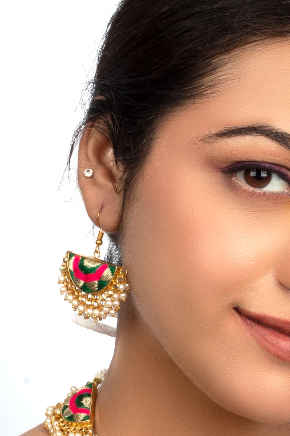 Forest Blush Drops – Earrings from Bauble Bazaar