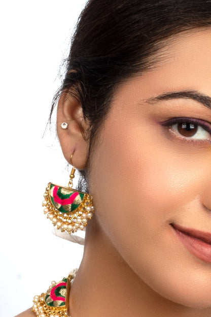 Forest Blush Drops – Earrings from Bauble Bazaar