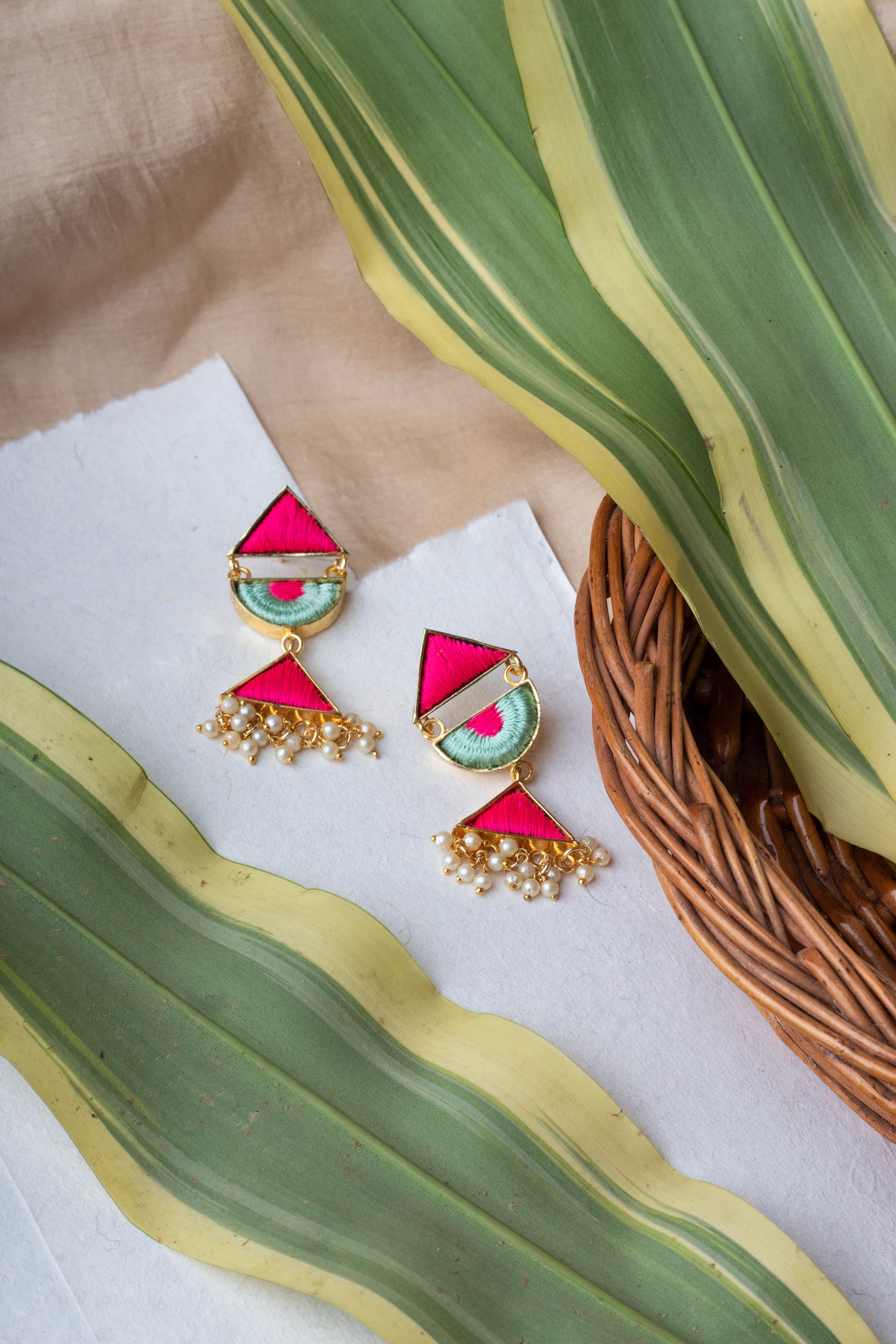 Frost Petal Drops – Earrings from Bauble Bazaar
