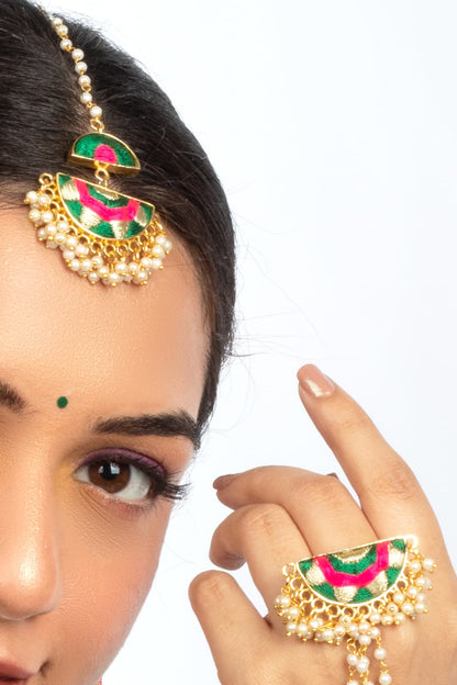 Forest Bloom Tikka – Maangtikka from Bauble Bazaar
