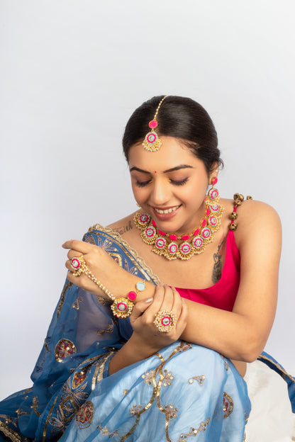 (Only Necklace) Frosted Petal Mandala Necklace – Necklaces from Bauble Bazaar