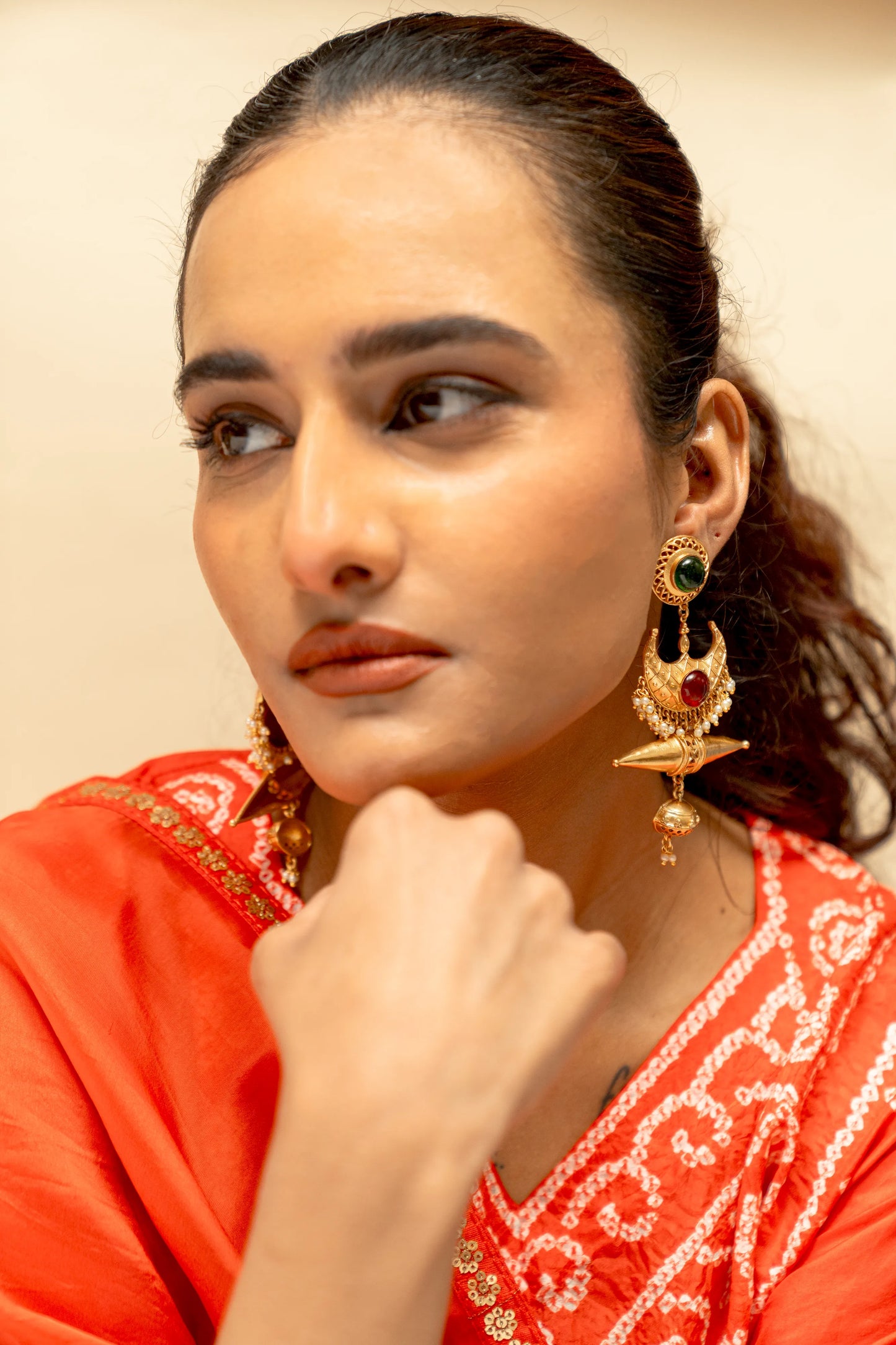 Tihai Crest Statement Earrings