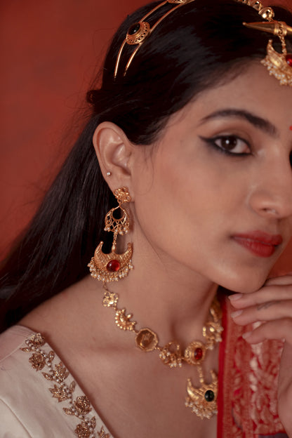 Shruti Mandal Chandbali Earrings
