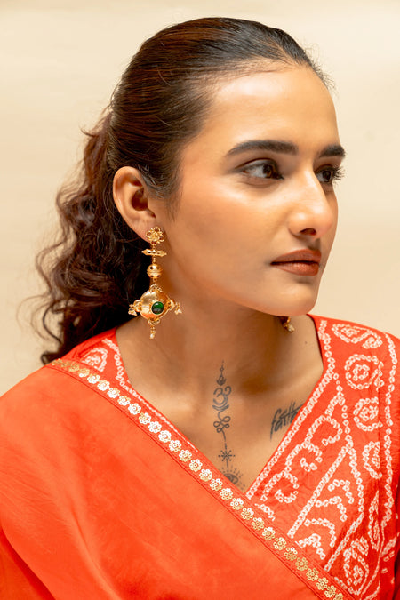 Raagini Ang Long Drop Earrings - Image 3