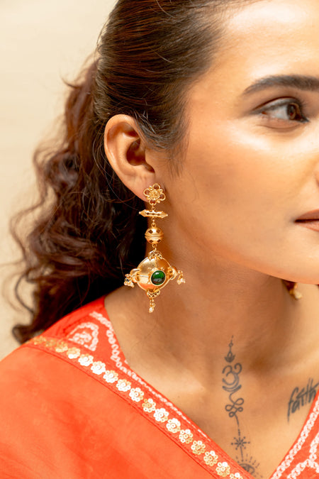 Raagini Ang Long Drop Earrings - Image 2