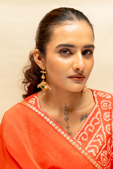 Raagini Ang Long Drop Earrings - Image 1