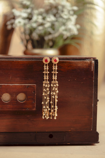 Drut Leher Cascade Earrings - Image 1