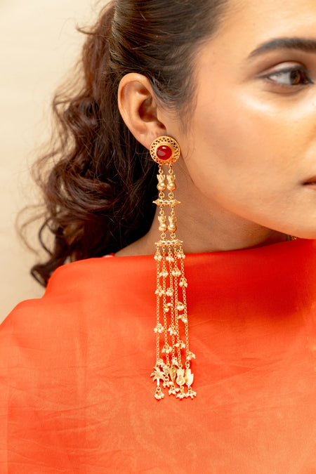 Drut Leher Cascade Earrings - Image 2