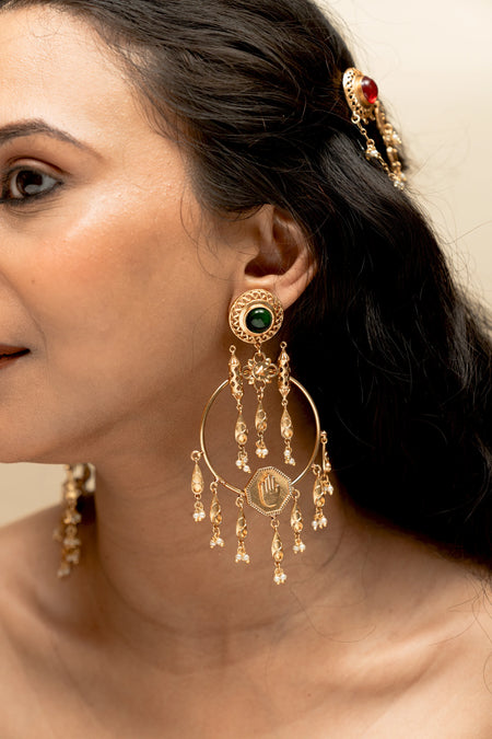 Rasa Vritta Hoop Earrings - Image 3