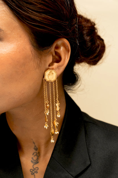 Mudra Noor Chain Earrings