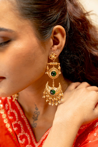 Taal Mandir Jhumar Earrings