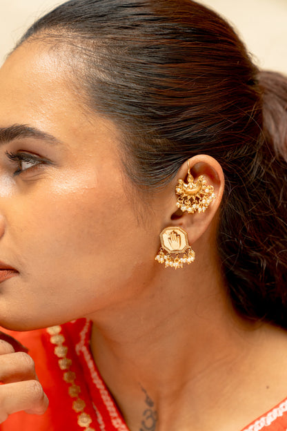 Alap Rekha Ear Cuff Earrings