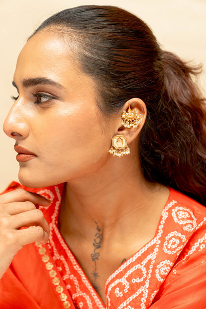 Alap Rekha Ear Cuff Earrings