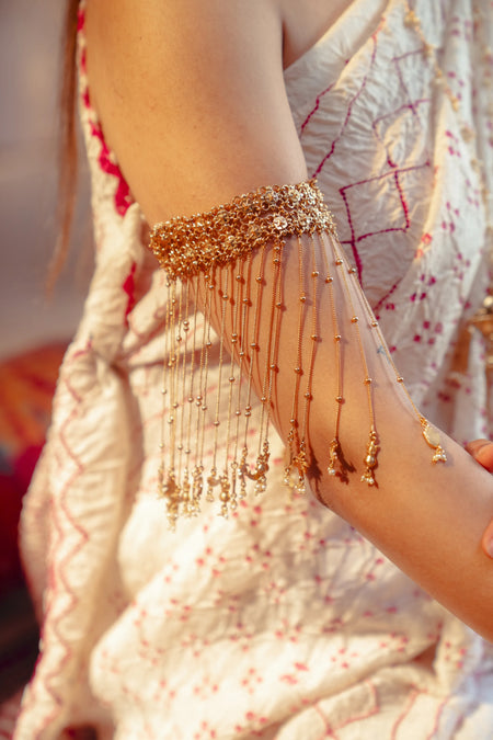 Nritya Leher Fringe Choker - Image 2