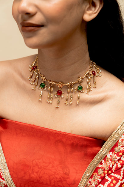 Swar Dhara Drop Necklace