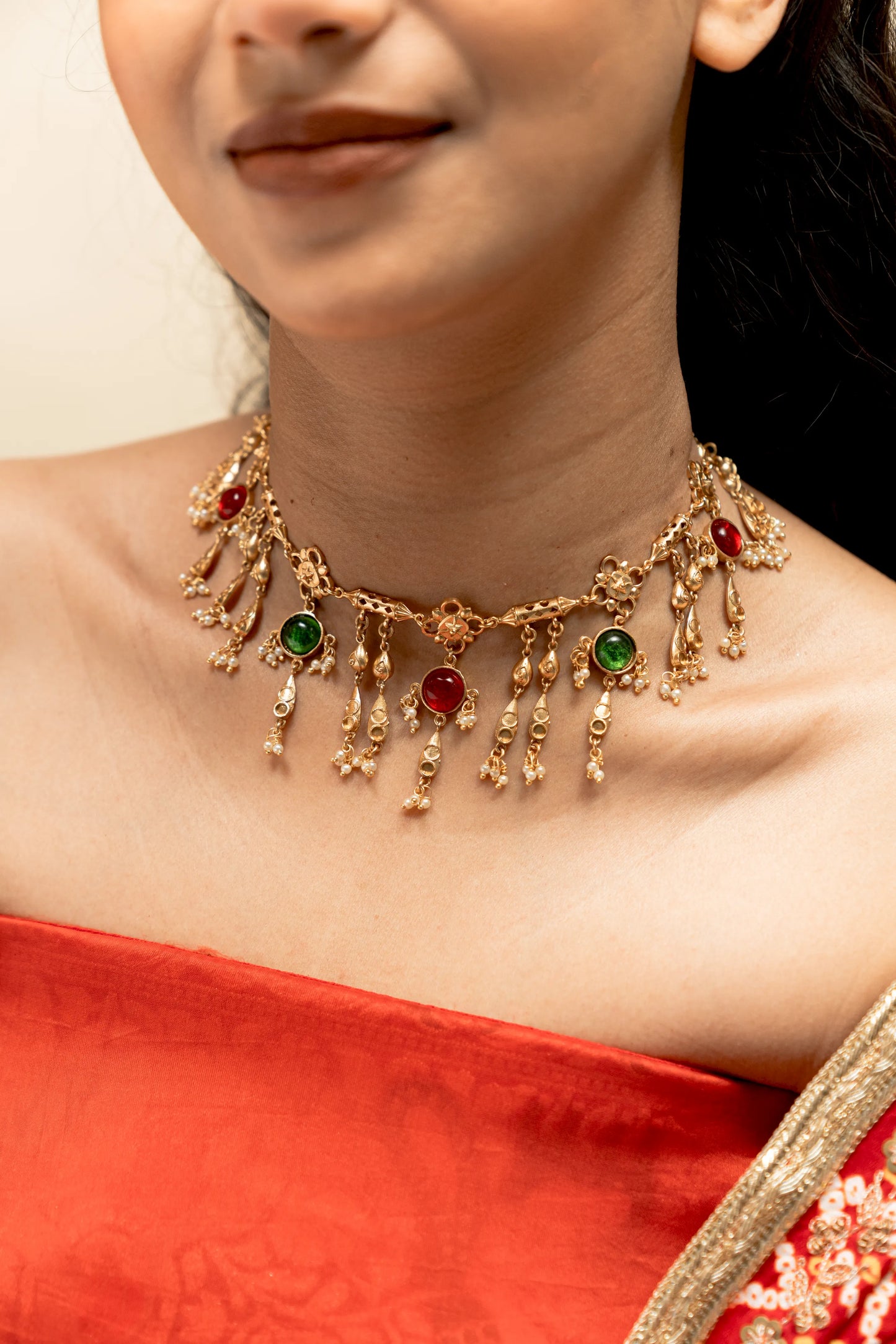 Swar Dhara Drop Necklace