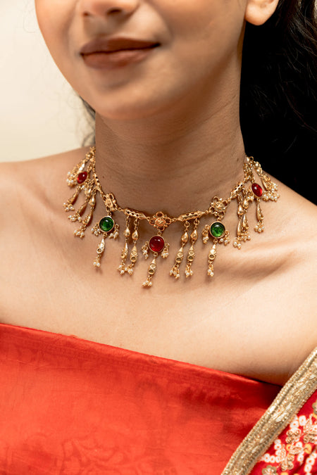 Swar Dhara Drop Necklace - Image 2